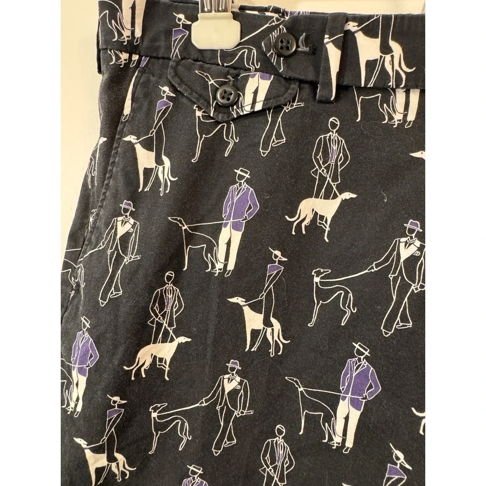 Polo Golf Shorts Ralph Lauren Mens‎ Dog Walk Black Shorts Size 34 Golfer
